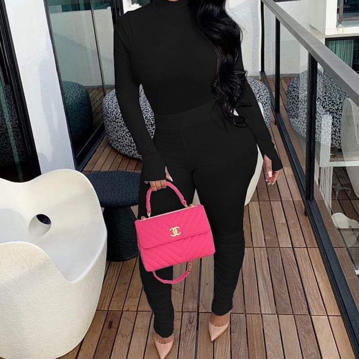 Turtle Neck Set