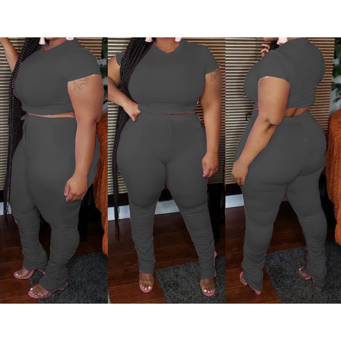 Stacked Pant Set