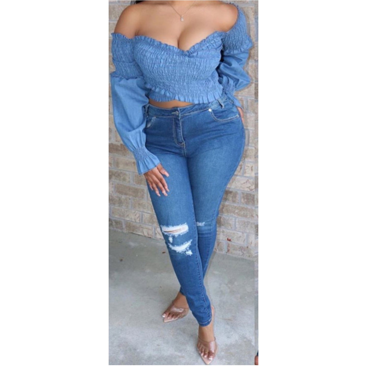 Xotic Denim Top