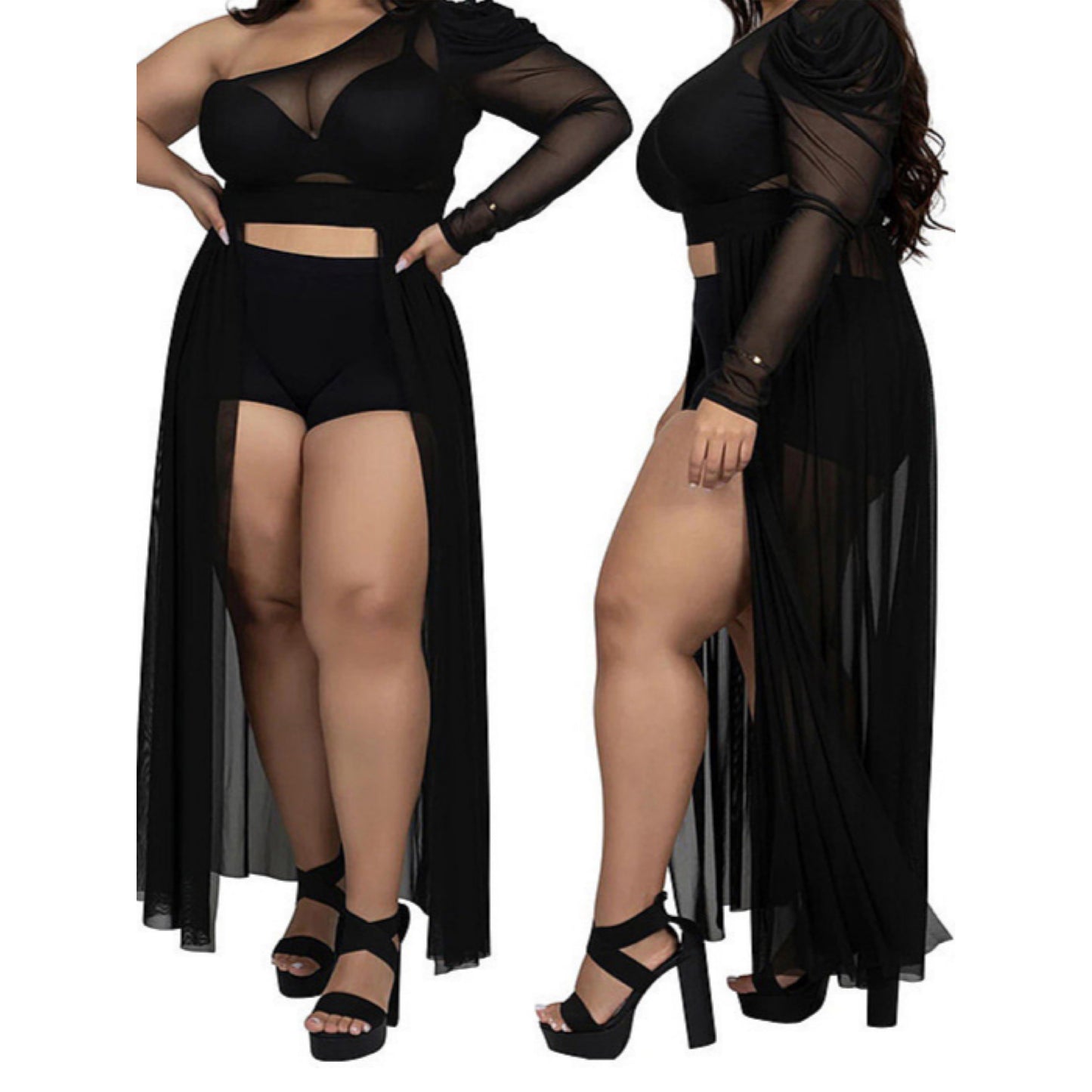 Sheer High Low Top