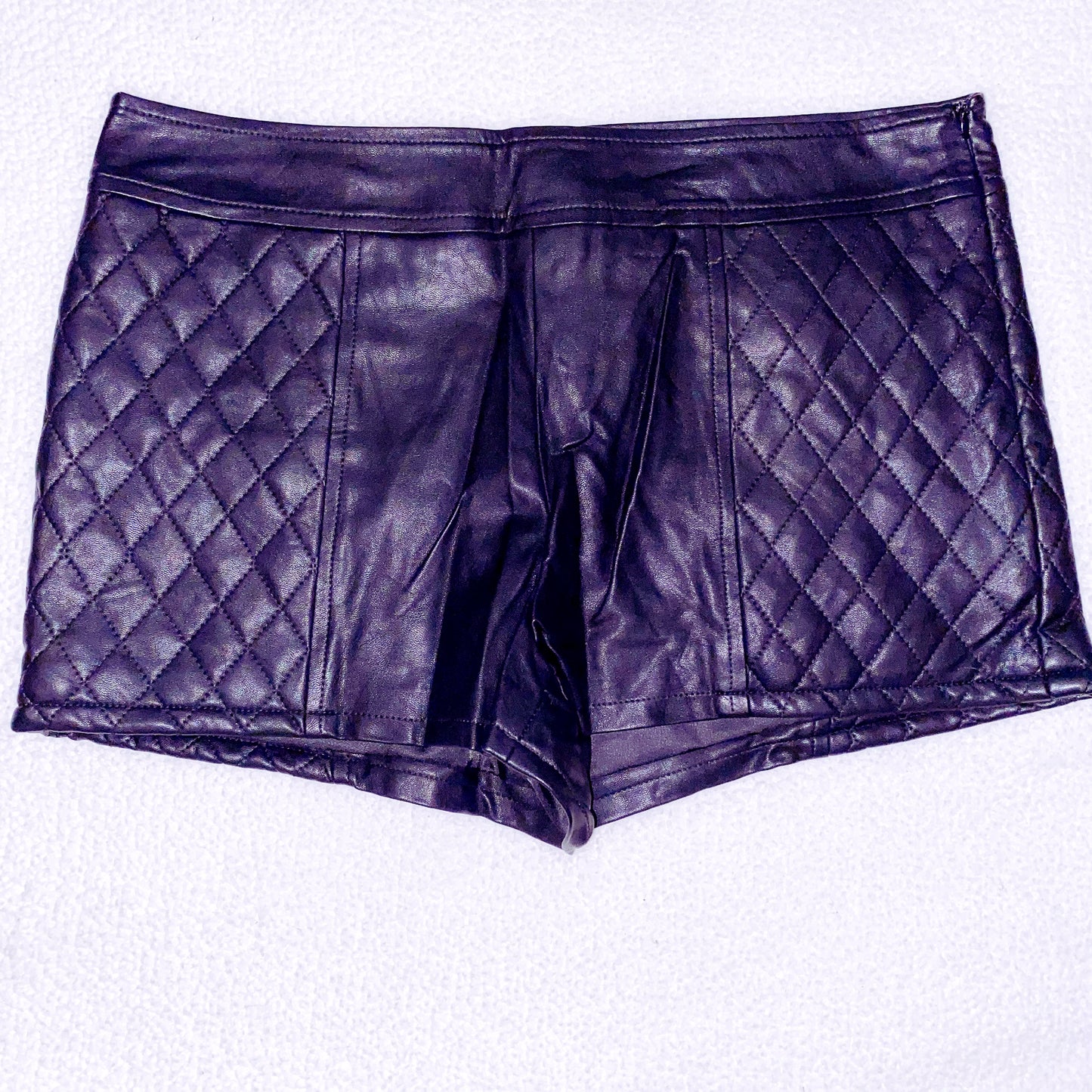 Faux Leather Shorts