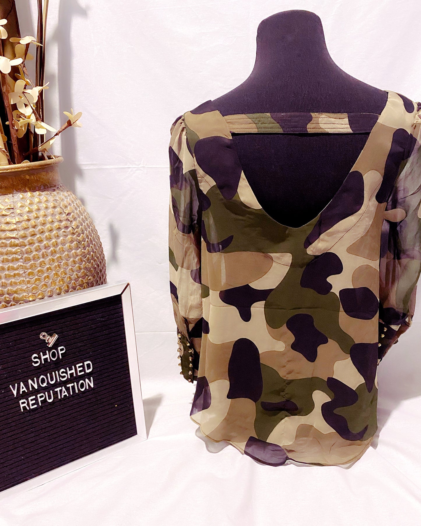 Sheer Cameo Blouse