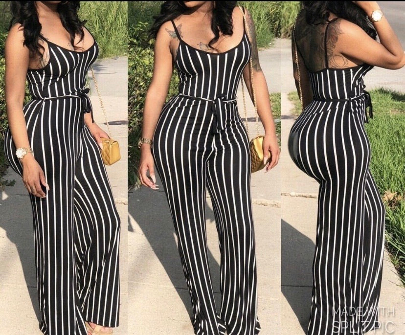 Pin Stripe Jumpsuit