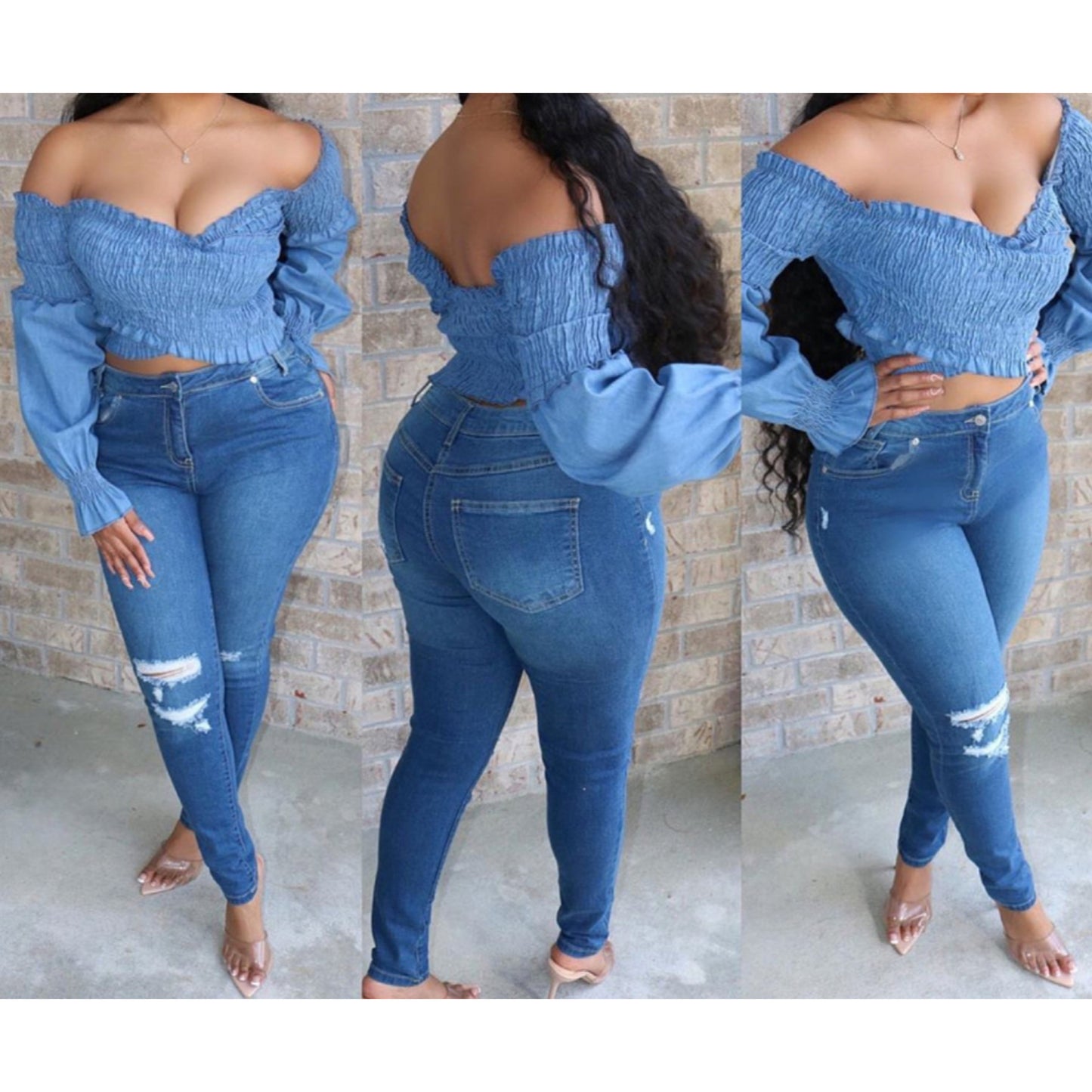 Xotic Denim Top