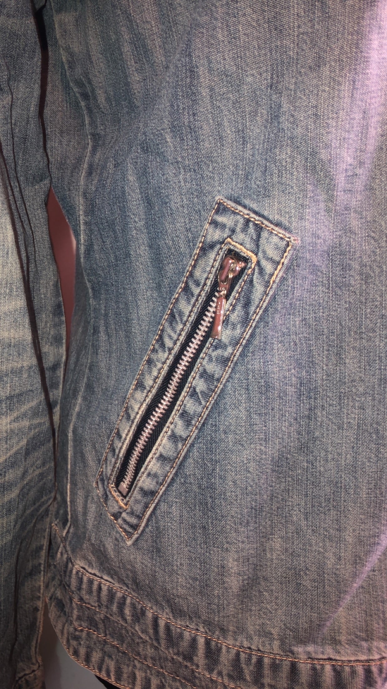 Zip Me up Denim Jacket