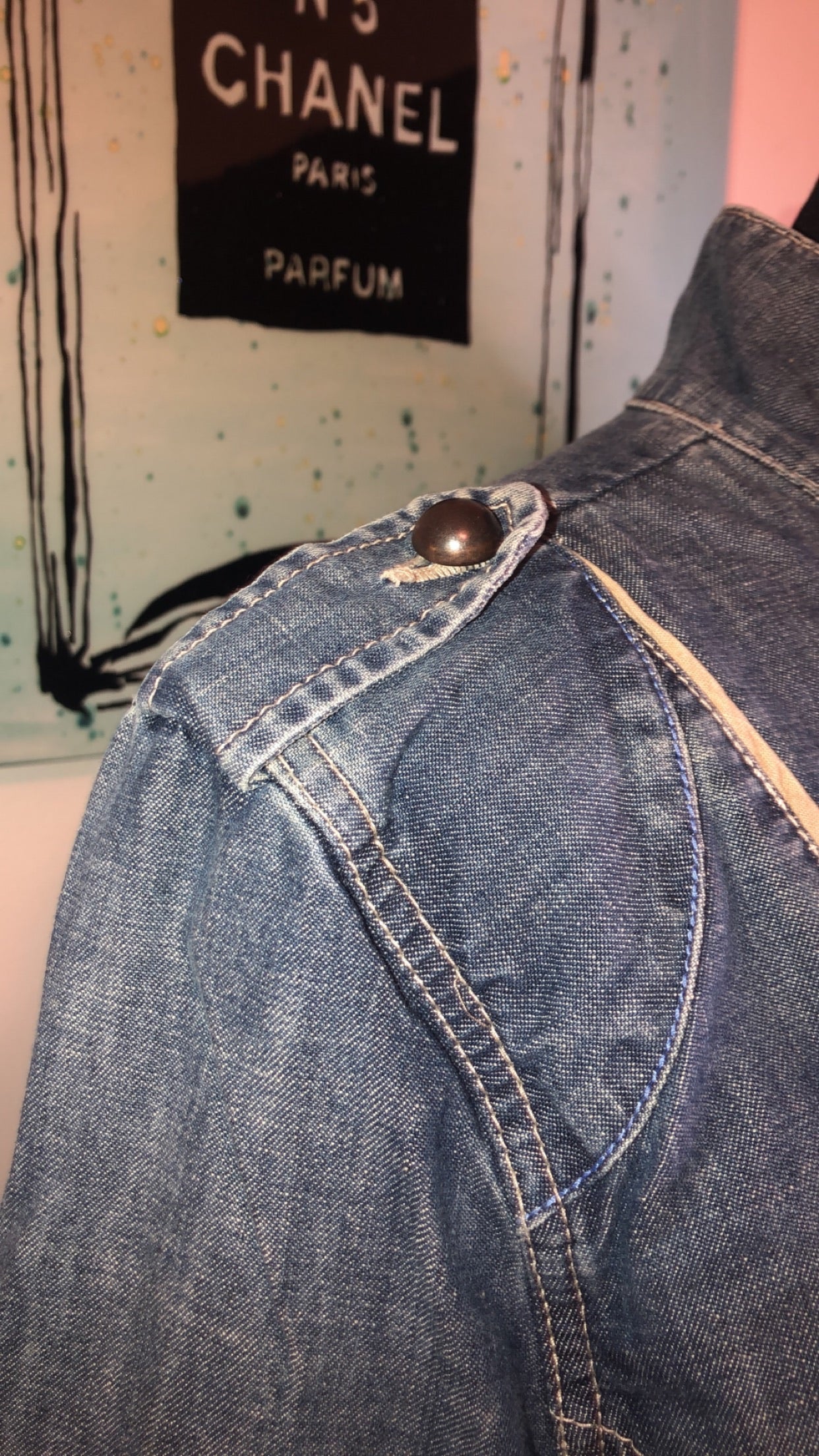 Side Button Denim Jacket