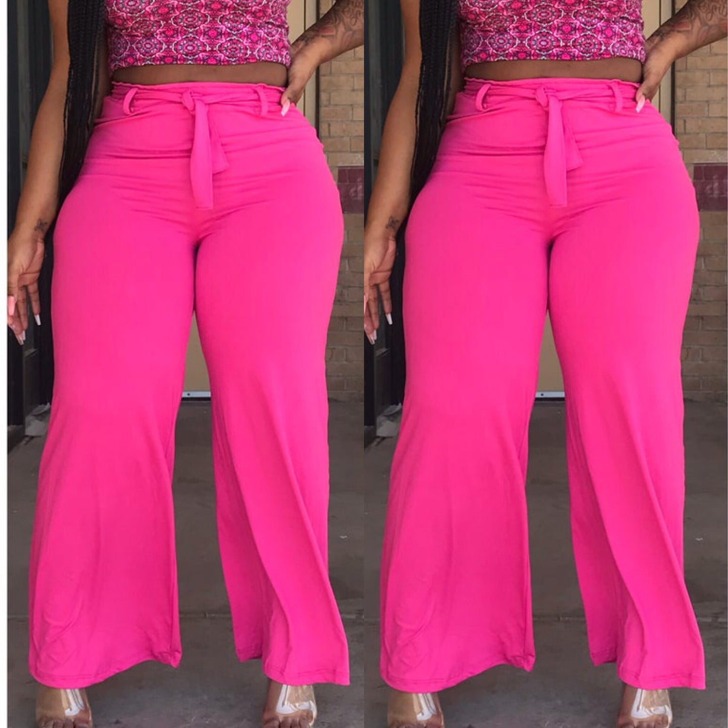 Pink Palazzo Pants